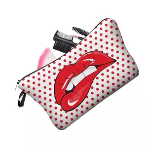 Hot Koop Custom Printing Vrouwen Cosmetische Pouch Top Kwaliteit Rits Fancy Make-Up Bag Largecapacity Reizen Wassen Toilettas Opbergtas