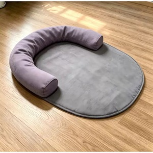 Ovales Hundebett-Kissen mit Erhöhtem Rand, Weiche Atmungsaktive Waschbare Haustiermatte, Universelle Indoor-Schlafunterlage für Hunde Aller Größen - Product Image 4