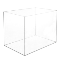 Boîte acrylique transparente à 5 faces, boîte de rangement carrée rectangulaire transparente en acrylique personnalisée à 5 faces, vitrine, cubes en acrylique Lucite