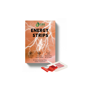 Tiras de Energía de Rápida Absorción con Metilcobalamina B12 y Biotina, Favorecen el Equilibrio del Estado de Ánimo, Película Oral Energética - Product Image 1