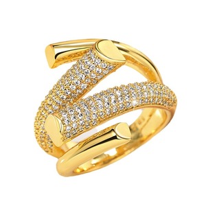Anello Aperto Regolabile alla Moda, Design Geometrico Minimalista, Gioiello Elegante da Indossare Ogni Giorno per Donne - Product Image 5