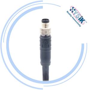 M8 8 8 Pin connettore cavo maschio 90 gradi ad angolo retto spina PUR giacca un Cordset di codifica per PROFINET Ethernet - Product Image 4