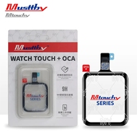 Cristal táctil con oca para iwatch S1 S2 S3 S4 S5 S6 38/42/40/44/41/45 LCD pantalla digitalizador pieza de reparación de repuesto