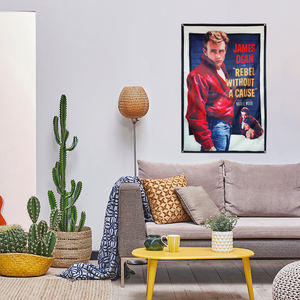 ป้ายโปสเตอร์เจมส์ ดีน แบนเนอร์ภาพยนตร์การ์ตูน ของตกแต่งบ้าน ป้ายแขวน มีห่วงตาไก่ 4 จุดที่มุม ขนาด 3x5 ฟุต - Product Image 6