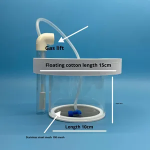 Viskom rond drijvend roestvrijstalen gaasbodem acryl goudvis kweek isolatie mini papegaaienbroedmachine - Product Image 5