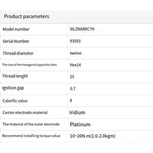 Nouvelle bougie d'allumage originale Japon pour Iridium 94124 ILKAR7L11 pour CX-4 CX-5 Atenza Axela PE/PY/<span class=keywords><strong>P5</strong></span> - Product Image 6