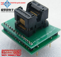 JQW TSSOP28 Ke DIP28 Soket Adaptor Pemrogram Lapisan Ganda 0.65Mm Hingga 2.54Mm untuk Pengujian Burn-in IC Diskon Besar Harga Asli