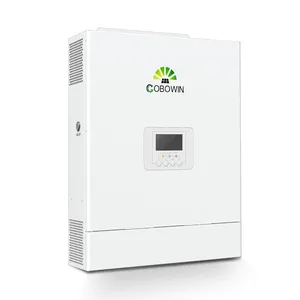 Cobowin คุณภาพสูง 3.6KW 24V อินเวอร์เตอร์ความถี่สูง PURE ไซน์คลื่นปิดอินเวอร์เตอร์พลังงานแสงอาทิตย์ตาราง MPPT 100A 220V เอาต์พุตเดียว