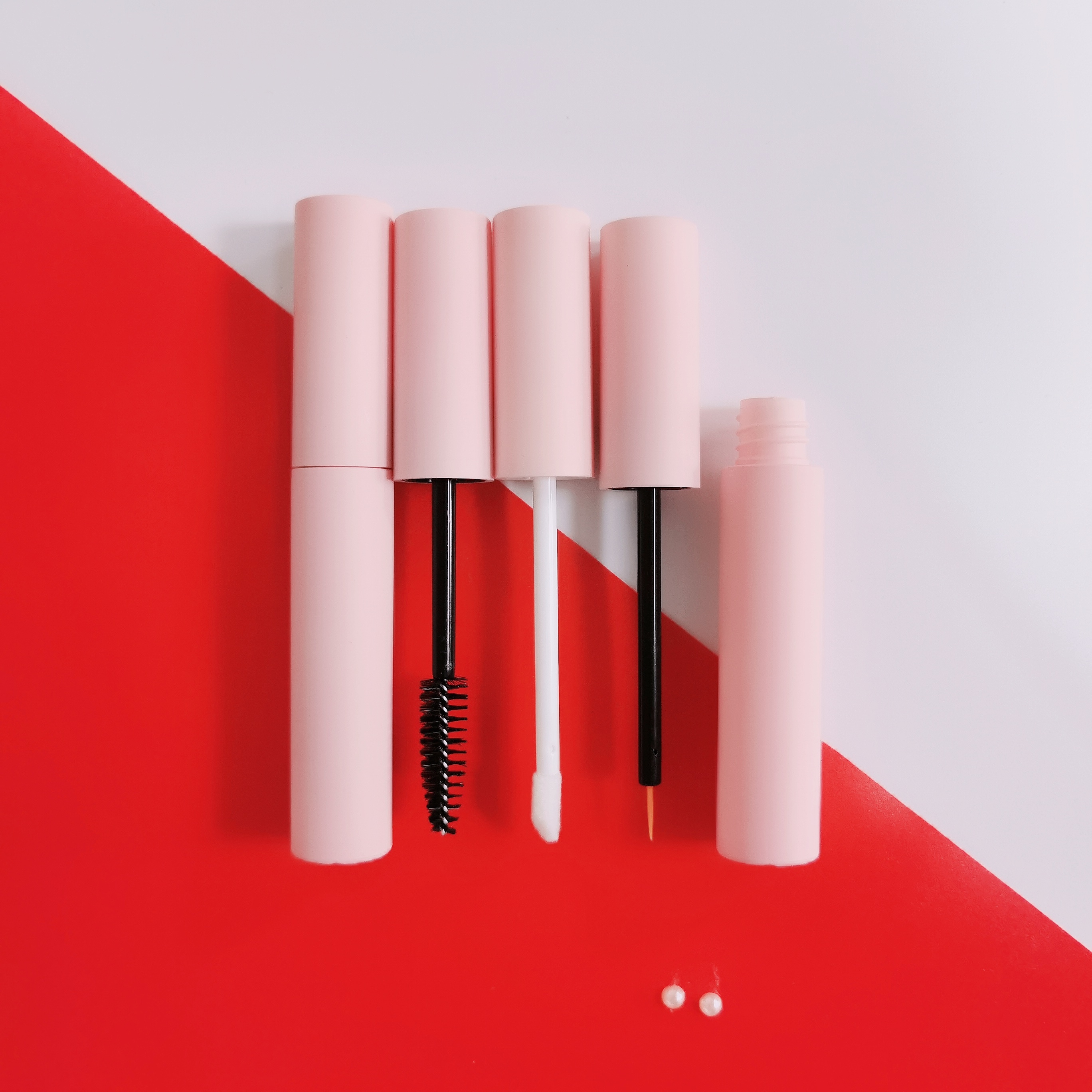 10 мл круглый розовый пустой блеск для губ Тушь для ресниц подводка для глаз с кисточкой косметическая упаковка