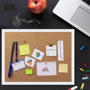 Tablero <span class=keywords><strong>de</strong></span> <span class=keywords><strong>Corcho</strong></span> con Marco <span class=keywords><strong>de</strong></span> Madera <span class=keywords><strong>de</strong></span> 30x40cm <span class=keywords><strong>de</strong></span> DX Designs, Tablero <span class=keywords><strong>de</strong></span> Anuncios Natural al por Mayor para Decoración <span class=keywords><strong>de</strong></span> Oficina, Hogar y Escuela - Product Image 4