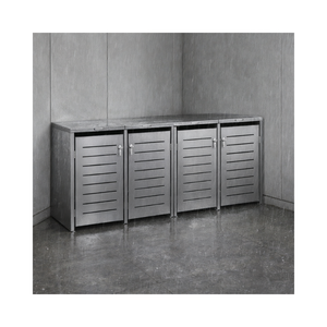 Couverture de poubelle extérieure décorative pliable et portable en métal de haute qualité, résistante à l'eau, OEM/ODM EDPTBC000 - Product Image 1