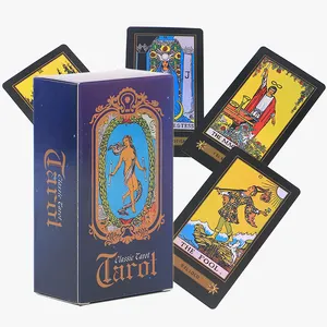 Factory New Item Spanish English Double Flash Card with Manual Book Tarot Card for Playing