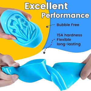 Оптовая продажа, бесплатный образец, нетоксичный жидкий силиконовый каучук RTV2 для изготовления формования - Product Image 2