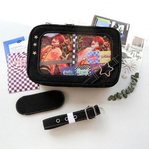 2025 Trending Fashion Heavy Duty Retro PU Leather Letter Waterproof Durable Portable Goth Chain Crossbody Star Itabag Y2k Ita - Product Image 1