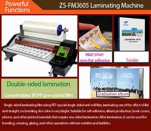 Machine à plastifier automatique <span class=keywords><strong>A3</strong></span> à chaud ou à froid <span class=keywords><strong>pour</strong></span> feuilles de film, plastification double face - Product Image 2