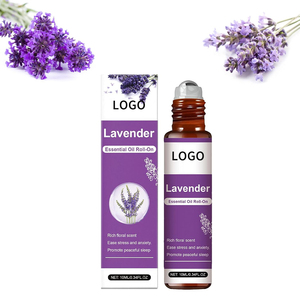 Vente en gros d'huiles essentielles de lavande en flacon roll-on de 10 ml, parfum doux pour soulager les maux de tête, favoriser le sommeil et soulager les céphalées - Product Image 1