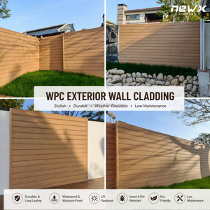Revestimiento <span class=keywords><strong>de</strong></span> Pared Exterior Acanalado, Panel Exterior <span class=keywords><strong>de</strong></span> WPC Coextruido, Tablero <span class=keywords><strong>de</strong></span> Fachada Arquitectónica Moderna - Product Image 6
