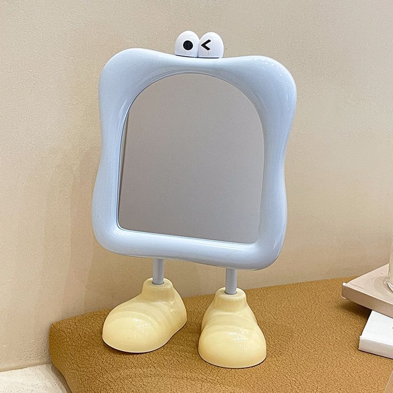 [Bleu] Grand miroir de maquillage pour les yeux