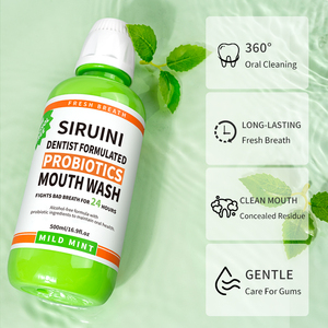 <span class=keywords><strong>Enjuague</strong></span> <span class=keywords><strong>Bucal</strong></span> Probiótico de 500 ml, Fabricante al por Mayor, OEM, Combate <span class=keywords><strong>el</strong></span> <span class=keywords><strong>Mal</strong></span> <span class=keywords><strong>Aliento</strong></span> <span class=keywords><strong>para</strong></span> Hombres y Mujeres, 24 Horas, Refrescante, Suave, con Sabor a Menta - Product Image 5