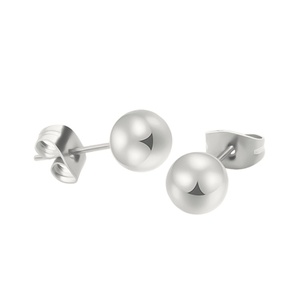Boucles d'oreilles noires en acier inoxydable, bijoux de Piercing pour Cartilage et oreille pour femmes et hommes - Product Image 3