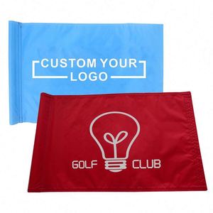 Banderas de Golf Personalizadas con Impresión por Sublimación 100% Poliéster, Bandera de Golf de Nailon, Poliéster y Algodón con Logotipo, Bandera de Golf Premier - Product Image 1