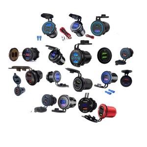 Chargeur rapide double QC3.0, prise USB triple PD, accessoires électroniques pour chargeur de voiture, modèle A7, noir, PC ignifuge - Product Image 1