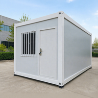 Maison préfabriquée portable contemporaine de 20 pieds, construction rapide, panneaux sandwich modulaires, bureau, école, dortoir