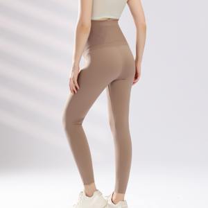 Vente en gros d'échantillons gratuits <span class=keywords><strong>de</strong></span> pantalons <span class=keywords><strong>de</strong></span> yoga pour femmes avec soutien du <span class=keywords><strong>ventre</strong></span> pleine longueur leggings longs <span class=keywords><strong>de</strong></span> maternité légers à élasticité suffisante - Product Image 6