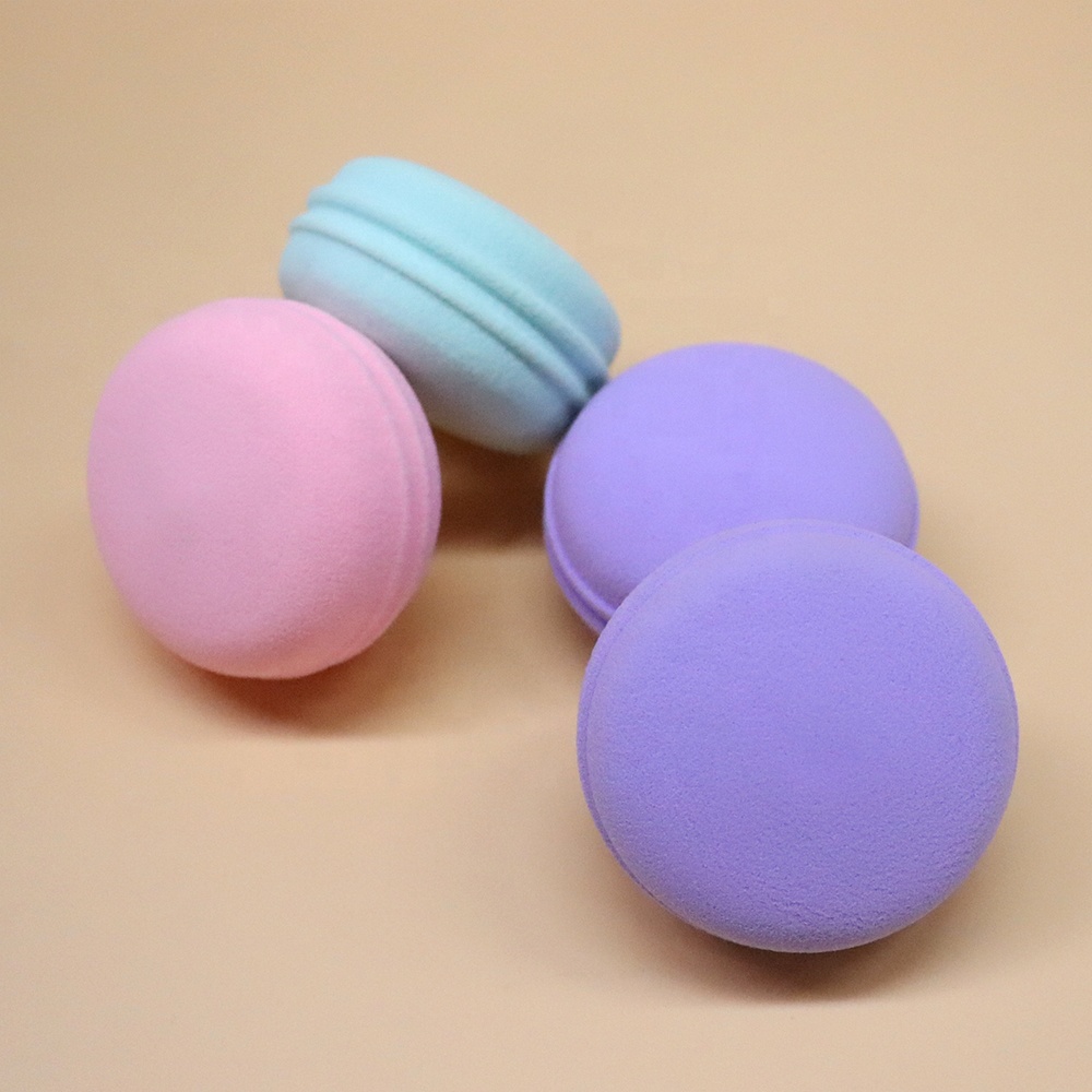 Супер мягкая губка для макияжа макарон в форме яйца подходит для смешивания жидкой основы для макияжа