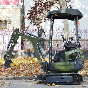 <span class=keywords><strong>Mini</strong></span> Escavatore Cingolato Zero Tail Pilotato con Cabina, Escavatore Idraulico per Lavori in Frutteto, Giardino e Cortile con Martello Demolitore e Pinza - Product Image 2