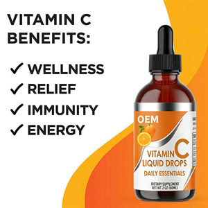 नम निजी लेबल तेजी से अवशोषित विटामिन सी तरल बूंदों को प्रतिरक्षा ऊर्जा के लिए दैनिक कल्याण कोलेजन त्वचा स्वास्थ्य - Product Image 2