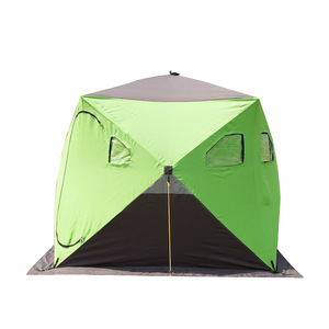 Carpa de Pesca en Hielo con Postes de Aleación de Aluminio, Ventana de TPU, Cierre SBS, Protección Solar, Impermeable, Resistente al Frío, Equipo de Pesca para Invierno - Product Image 4