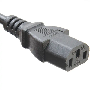 Cordon de câble d'alimentation à 3 broches norme européenne prise 230v 10a vers Iec320 C13 C15 Ac 12a 250v cordon d'alimentation électrique avec H05vv f <span class=keywords><strong>3g1</strong></span> 0mm2 - Product Image 2