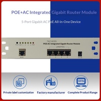 Routeur Gigabit AC 5 ports intégré Shunxin OEM avec module PoE, gestionnaire AC, contrôleur AC, solution de couverture Wi-Fi pour toute la maison pour les petites entreprises