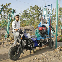 Machine et Équipement de Forage Mini Tricycle de 200 Mètres pour Puits d'Eau, Type Ferme