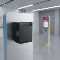 Printer Thermal Mikro Cashino EP-380C 80mm dengan Antarmuka USB, Printer Kios Terpasang Panel 3 inci, Digunakan di Mesin Antrian