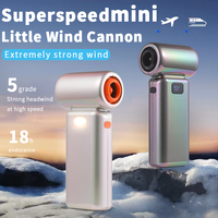 Ventilateur portable puissant à turbine avec affichage numérique, mini souffleur d'air électrique personnel