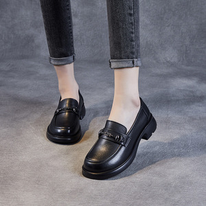 Mocassins en cuir pour femmes, mocassins <span class=keywords><strong>Weston</strong></span> antidérapants pour femmes, nouveau design, mocassins en cuir blancs - Product Image 6