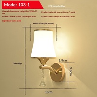 Lampe murale en fer moderne et simple pour chambre à coucher, salon, balcon, escalier, couloir, chevet, éclairage LED