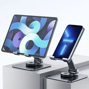 360 degree adjustable phone stands holder desk support aluminium phone and tablet stand