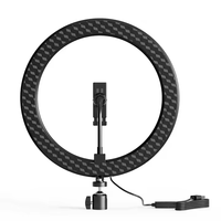 Lampu LED Studio 10 inci dapat diredupkan, dengan cincin adaptor kamera pengisi, dudukan pencahayaan fotografi kosmetik Selfie dan Tripod termasuk