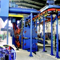Máquina de chorro de tiro, suspensión continua de cadena, tipo catenario, aéreo, transportadora, Q38