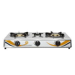 Réchaud à <span class=keywords><strong>gaz</strong></span> portable 3 brûleurs en acier inoxydable, durable, pour camping-car et usage extérieur domestique (GPL) - Product Image 2