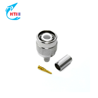 Crimpado de enchufe macho TNC para conector coaxial RF RG58