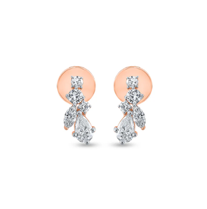 Boucles d'oreilles rondes en diamant de qualité supérieure conçues pour améliorer votre beauté naturelle avec l'élégance de l'Inde - Product Image 2