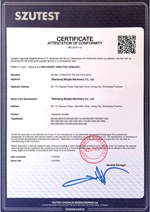 مطرقة هيدروليكية صغيرة عالية الجودة من MONDE لتكسير الصخور، معتمدة من CE وISO، مصنوعة من مادة 20CrMo للنوع الجانبي 1 طن و1.5 طن و2 طن - Product Image 6