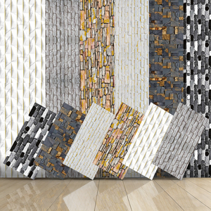 Panneau mural en mousse autocollante en pierre d'<span class=keywords><strong>ardoise</strong></span>, papier peint 3D imperméable en PVC vinyle, à coller et à décoller, pour la <span class=keywords><strong>cuisine</strong></span>, la salle de bain, la décoration de la maison - Product Image 6