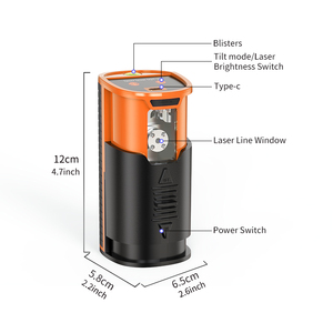 Niveau laser vert miniature portable de qualité industrielle <span class=keywords><strong>Boka</strong></span>, vente chaude, niveau laser croisé 360°, 2 faisceaux pour outil de construction - Product Image 6