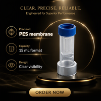 Konsentrasi Protein OEM ODM Buatan Korea Filter Sentrifugal PES 15 mL, 3 kDa, 24/kotak