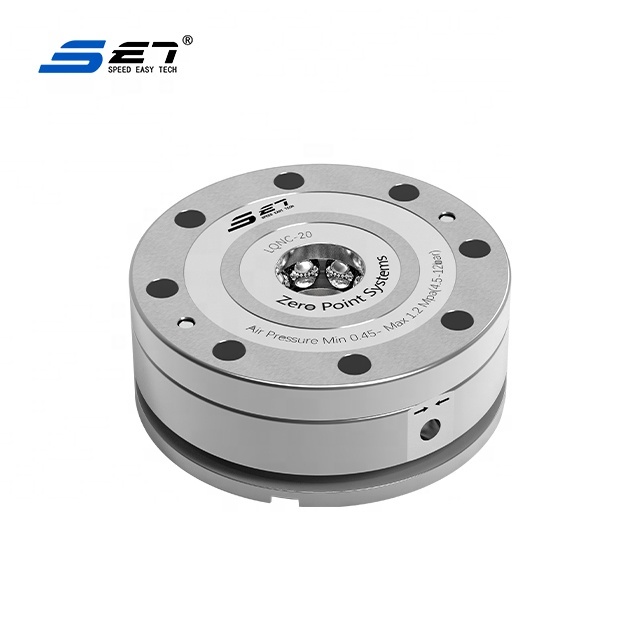 LQTMS Table Mounted Zero Positioner Hardened Stainless Steel 17kN Clamping Force <0.005mm Repeatability Machine Tool Accessory